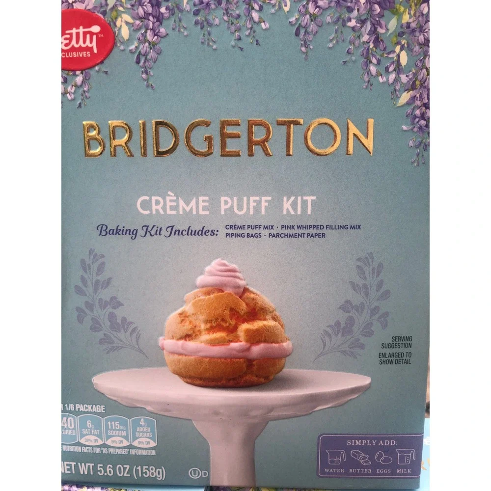 3 Pack Betty Crocker Bridgerton Creme Puff Kit Limited Edition Baking Mix Lot